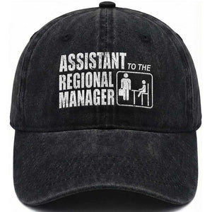 Assistant To The Regional Manager Washed Cotton Baseball Cap Funny Dad Baby Matching TS11 Print Your Wear