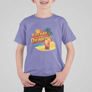 You Had Me At Day Drinking T Shirt For Kid Retro Comic Beach Cocktails Drinkers TS11 Violet Print Your Wear