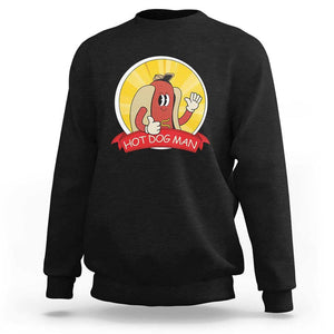 Hot Dog Man Sweatshirt Vintage Comic Retro TS11 Black Print Your Wear
