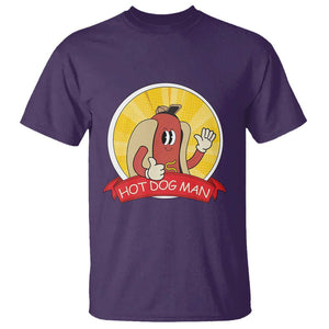 Hot Dog Man T Shirt Vintage Comic Retro TS11 Purple Print Your Wear