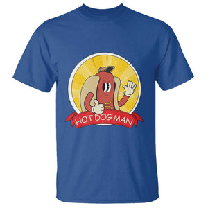 Hot Dog Man T Shirt Vintage Comic Retro TS11 Royal Blue Print Your Wear