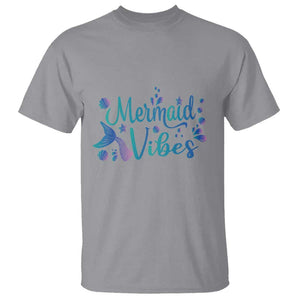 Mermaid Vibes T Shirt Cute Mermaid Tail Beach TS11 Sport Gray Print Your Wear