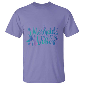 Mermaid Vibes T Shirt Cute Mermaid Tail Beach TS11 Violet Print Your Wear