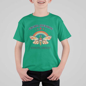 Cicada Invasion Reunion Tour Summer 2024 T Shirt For Kid Vintage Broods XIX & XIII Boho Style TS11 Irish Green Print Your Wear