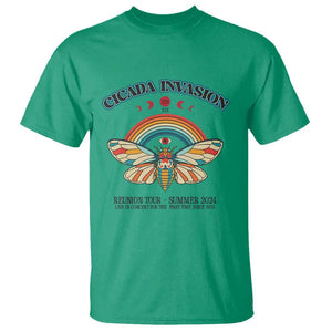 Cicada Invasion Reunion Tour Summer 2024 T Shirt Vintage Broods XIX & XIII Boho Style TS11 Irish Green Print Your Wear