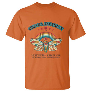 Cicada Invasion Reunion Tour Summer 2024 T Shirt Vintage Broods XIX & XIII Boho Style TS11 Orange Print Your Wear