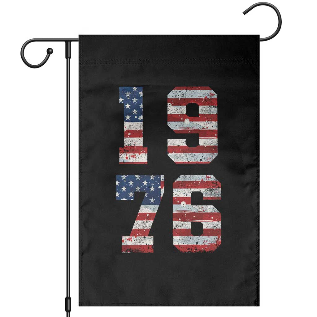 50th Birthday Vintage 1976 American Flag Garden Flag Gifts For Turning 50