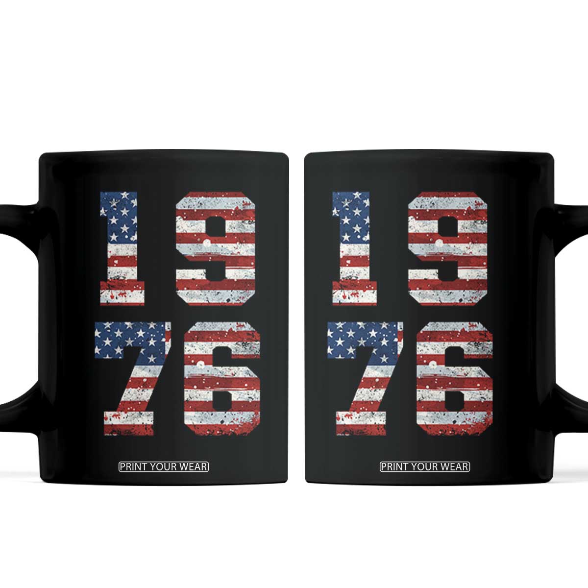 50th Birthday Vintage 1976 American Flag Coffee Mug Gifts For Turning 50