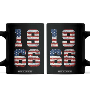 60th Birthday Vintage 1966 American Flag Coffee Mug Gifts For Turning 60