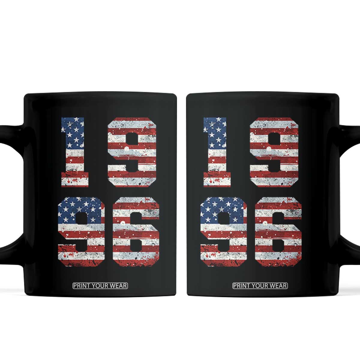 30th Birthday Vintage 1996 American Flag Coffee Mug Gifts For Turning 30