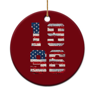 30th Birthday Vintage 1996 American Flag Ceramic Ornament Gifts For Turning 30
