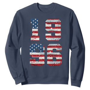 30th Birthday Vintage 1996 American Flag Sweatshirt Gifts For Turning 30