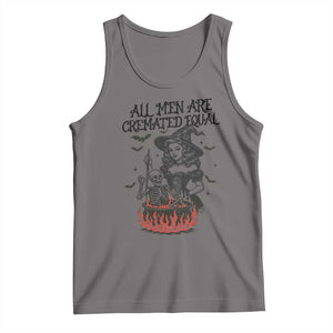 Witch All Men Are Cremated Equal Tank Top Feminist Halloween TS11 Deep Heather Print Your Wear