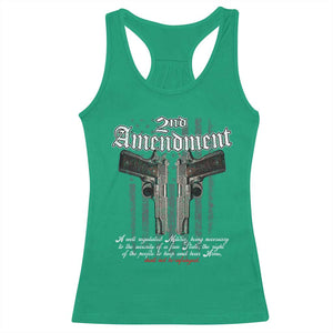 2nd Amendment Pro Gun Racerback Tank Top Gun Rights Shall Not Be Infringed Patriotic American Flag TS11 Irish Green Print Your Wear