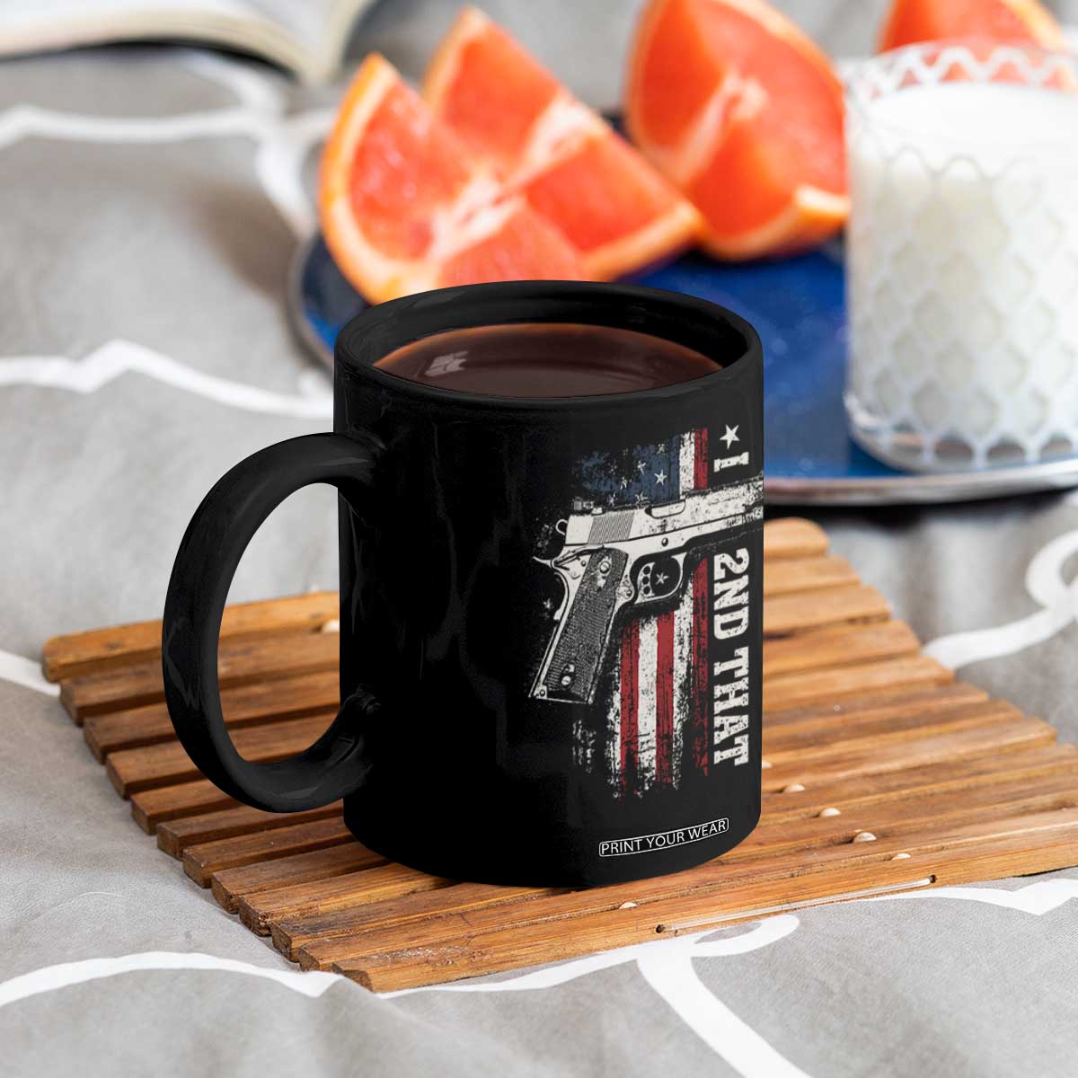I 2nd That Second Amendment Coffee Mug Pro Gun American Flag Patriotic TS11 Print Your Wear