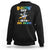 Funny Back To School Space Sweatshirt Blastin' Off Into 3rd Grade Astronaut Rocket TS11 Black Print Your Wear