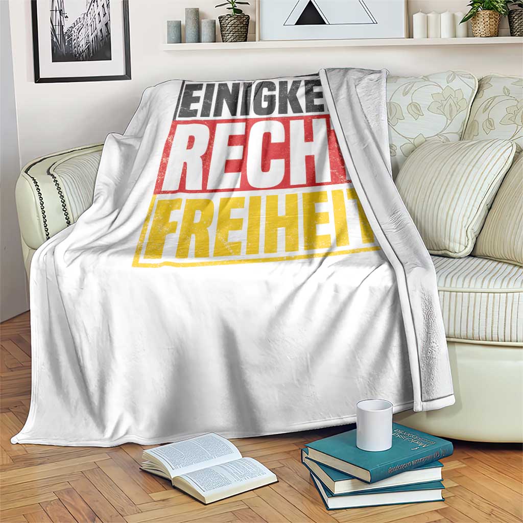 Proud Germany Throw Blanket Einigkeit Recht Freiheit German Flag TS11 Print Your Wear