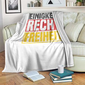 Proud Germany Throw Blanket Einigkeit Recht Freiheit German Flag TS11 Print Your Wear