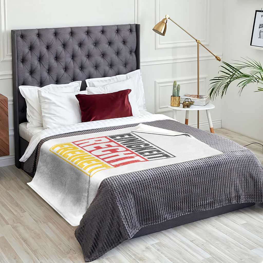 Proud Germany Throw Blanket Einigkeit Recht Freiheit German Flag TS11 Print Your Wear