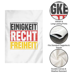 Proud Germany Garden Flag Einigkeit Recht Freiheit German Flag TS11 Print Your Wear