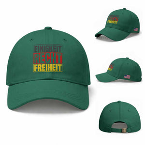 Proud Germany Baseball Cap Einigkeit Recht Freiheit German Flag TS11 Baseball Cap Universal Fit Irish Green Print Your Wear