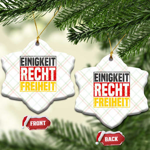 Proud Germany Ceramic Ornament Einigkeit Recht Freiheit German Flag TS11 Print Your Wear