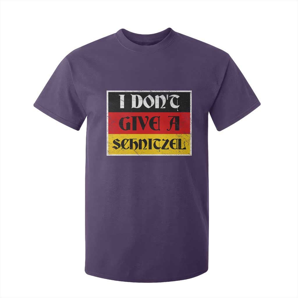 German Beer Drinking T Shirt For Kid I Don't Give A Schnitzel Oktoberfest TS11 Purple Print Your Wear