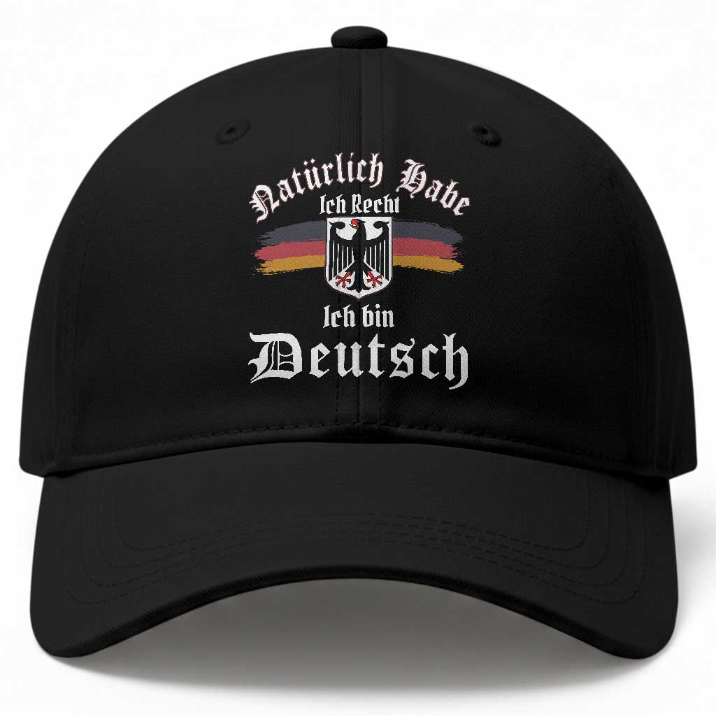 Proud Germany Baseball Cap Naturlich Bate Ich Recht Ich Bin Deutsch TS11 Print Your Wear