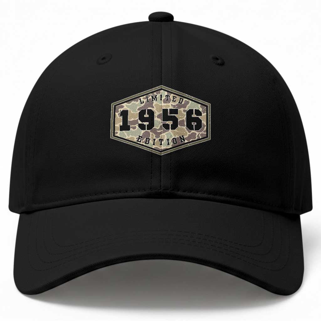70th Birthday Hunting Baseball Cap 1956 Limited Edition Vintage Camouflage Gifts For Turning 70 TS11 Print Your Wear