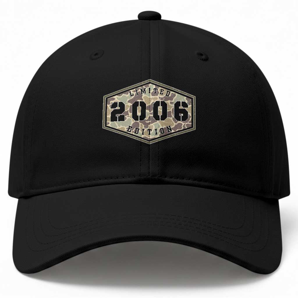 20th Birthday Hunting Baseball Cap 2006 Limited Edition Vintage Camouflage Gifts For Turning 20 TS11 Print Your Wear