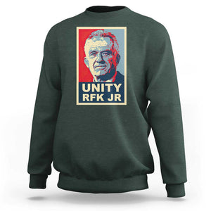 Robert Kennedy Sweatshirt Unity RFK JR 2024 For Trump Portrait TS11 Dark Forest Green Print Your Wear