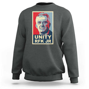 Robert Kennedy Sweatshirt Unity RFK JR 2024 For Trump Portrait TS11 Dark Heather Print Your Wear