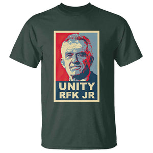 Robert Kennedy T Shirt Unity RFK JR 2024 For Trump Portrait TS11 Dark Forest Green Print Your Wear