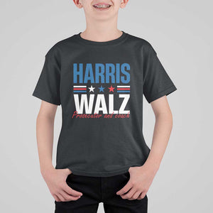 Harris Walz Supporter T Shirt For Kid Prosecutor And Coach Star US Elections 2024 TS11 Black Print Your Wear