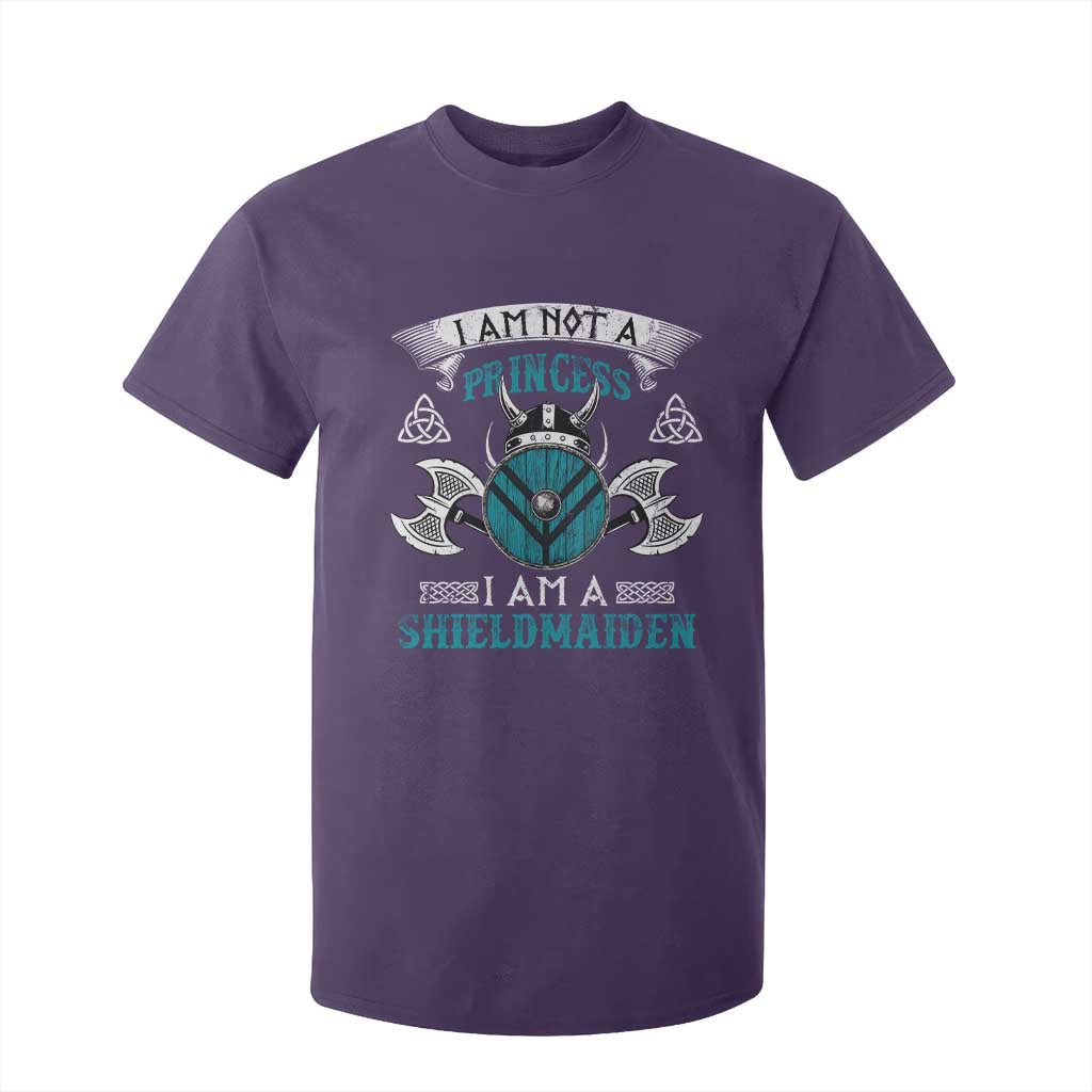 Funny I Am Not A Princess I Am A Shieldmaiden T Shirt For Kid Viking Pride TS11 Purple Print Your Wear