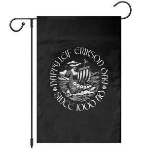 Happy Leif Erikson Day Garden Flag Since 1000 AD Viking Longship