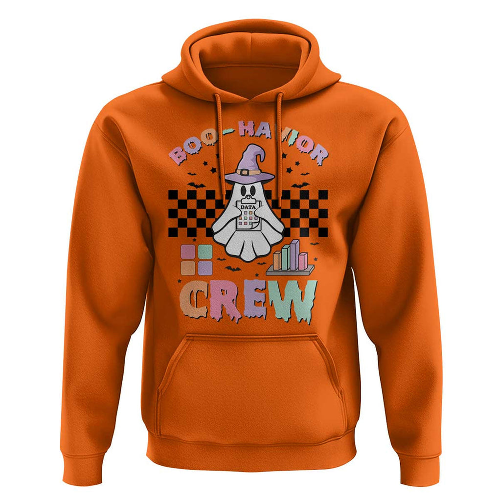 Funny Halloween Behavior Analyst Hoodie Boo-Havior Retro Ghost Witch ABA RBT TS11 Orange Print Your Wear