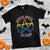 Halloween LGBT T Shirt Gayest Witch In Town Rainbow Pentagram Star TS11 Black Print Your Wear