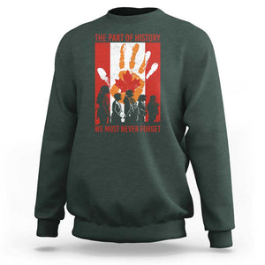 Indigenous Children Sweatshirt The Part Of History We Must Never Forget Canada TS11 Dark Forest Green Print Your Wear