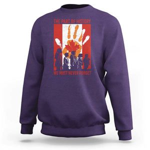 Indigenous Children Sweatshirt The Part Of History We Must Never Forget Canada TS11 Purple Print Your Wear