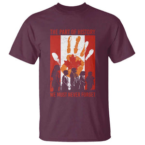 Indigenous Children T Shirt The Part Of History We Must Never Forget Canada TS11 Maroon Print Your Wear