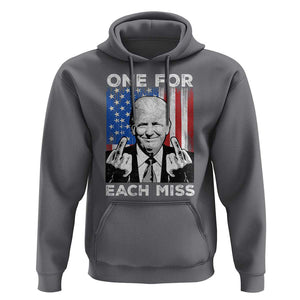 Funny Trump Supporter 2024 Hoodie One For Each Miss Vintage American Flag TS11 Charcoal Print Your Wear