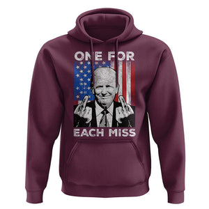 Funny Trump Supporter 2024 Hoodie One For Each Miss Vintage American Flag TS11 Maroon Print Your Wear