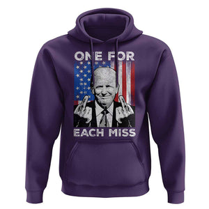 Funny Trump Supporter 2024 Hoodie One For Each Miss Vintage American Flag TS11 Purple Print Your Wear