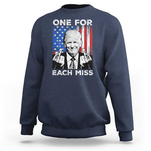 Funny Trump Supporter 2024 Sweatshirt One For Each Miss Vintage American Flag TS11 Navy Print Your Wear