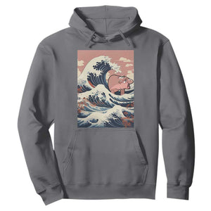 Funny Moo Deng Hoodie Cute Hippo Zoo Meme Baby Pygmy Tsunami TS11 Charcoal Print Your Wear