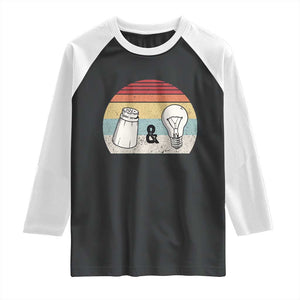 Retro Salt And Light Be Ye Salt Christian Raglan Shirt TS11 Black White Print Your Wear