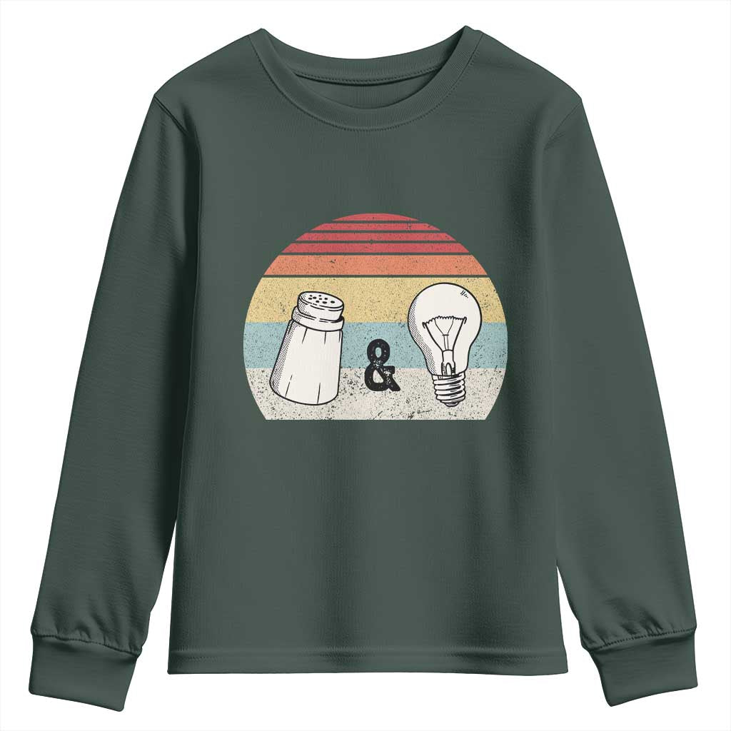 Retro Salt And Light Be Ye Salt Christian Youth Sweatshirt TS11 Dark Forest Green Print Your Wear