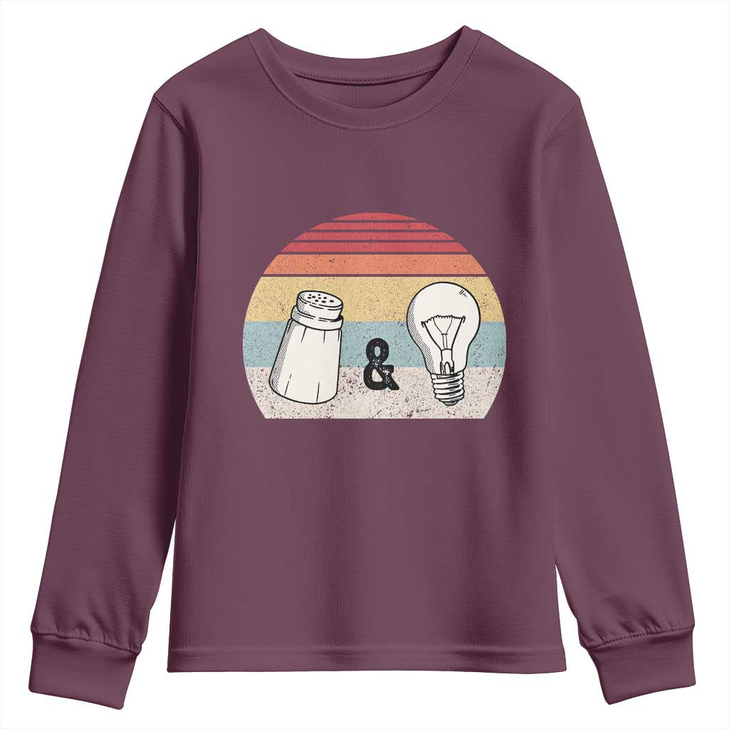 Retro Salt And Light Be Ye Salt Christian Youth Sweatshirt TS11 Maroon Print Your Wear