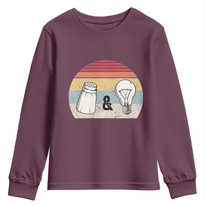 Retro Salt And Light Be Ye Salt Christian Youth Sweatshirt TS11 Maroon Print Your Wear